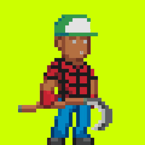 Farmer with a sickle